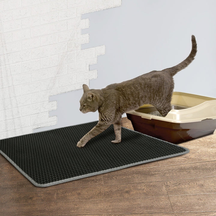 Cat Litter Mat EVA Honeycomb Double Layer Kitty Litter Trapping Carpet Urine-proof Scatter Rug Pad Image 11