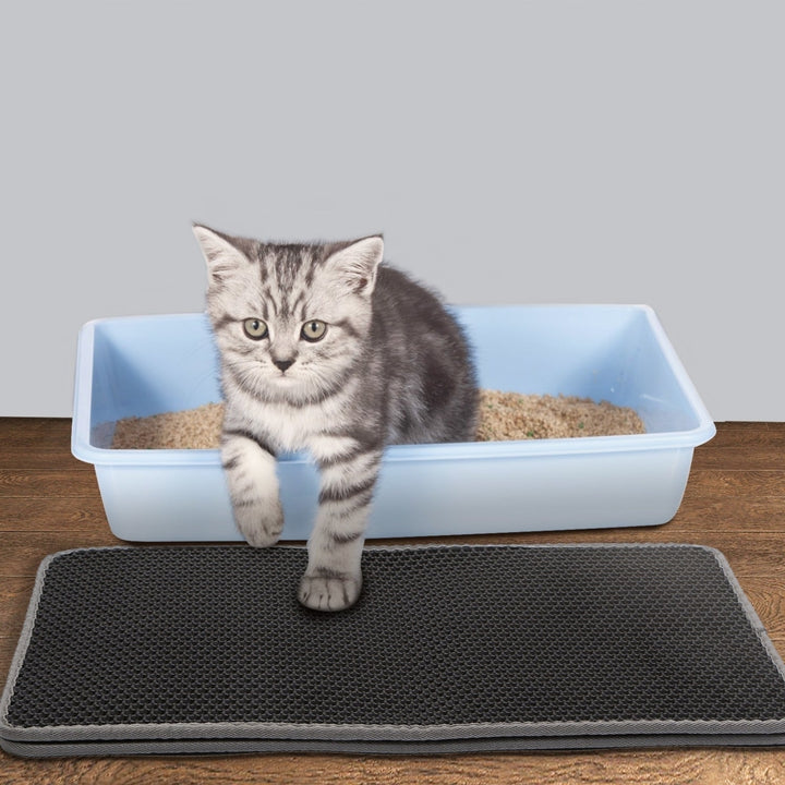 Cat Litter Mat EVA Honeycomb Double Layer Kitty Litter Trapping Carpet Urine-proof Scatter Rug Pad Image 12