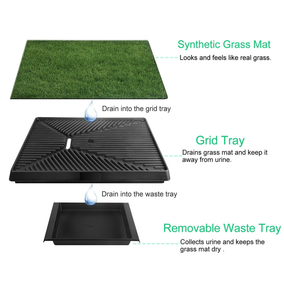 Dog Potty Training Artificial Grass Pad Pet Cat Toilet Trainer Mat Puppy Loo Tray Turf Image 4