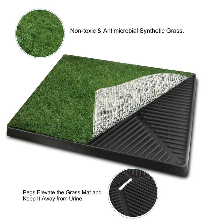 Dog Potty Training Artificial Grass Pad Pet Cat Toilet Trainer Mat Puppy Loo Tray Turf Image 4