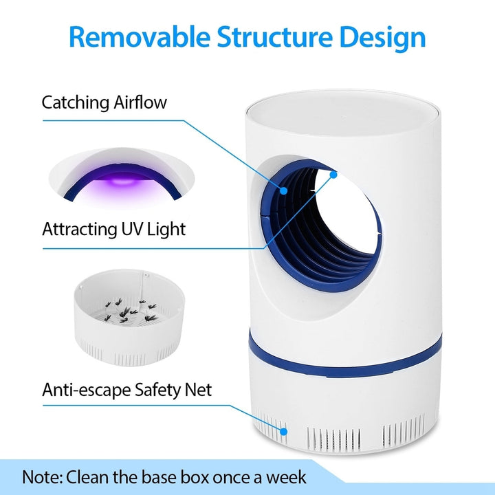 Electric Mosquito Trap Mosquito Killer Lamp with USB Power Supply Portable Fruit Fly Trap Image 7