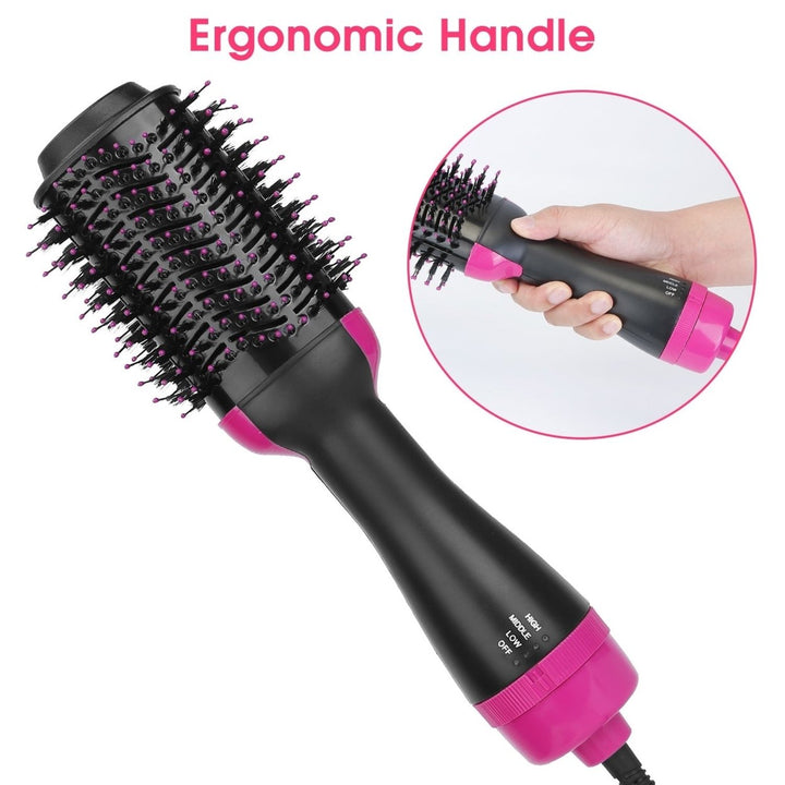 Hot Hair Brush 4 In 1 Hair Dryer Volumizer Brush Dryer Comb For Straightening Curling Drying Image 6