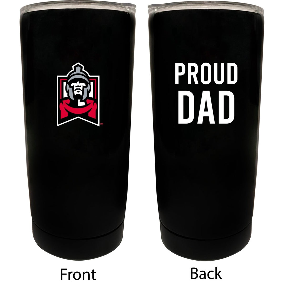 East Stroudsburg University NCAA Insulated Tumbler - 16oz Stainless Steel Travel Mug Proud Dad Design Black Image 1