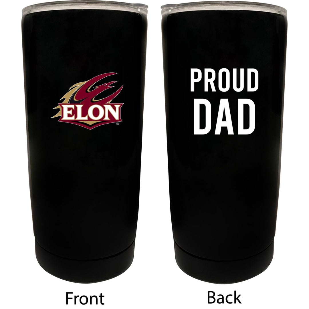 Elon University Premium Laser Engraved Tumbler - 24oz Stainless Steel Insulated Mug Black Image 1