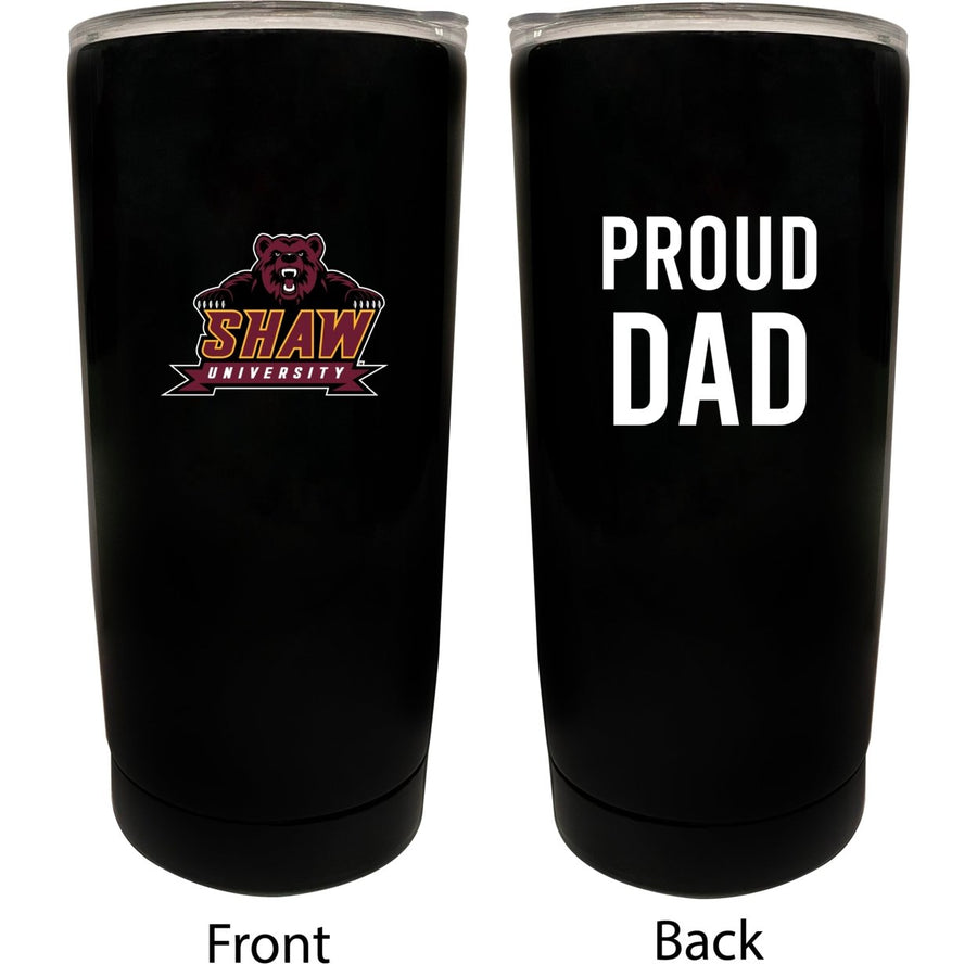 Shaw University Bears Proud Dad 16 oz Insulated Stainless Steel Tumblers Image 1