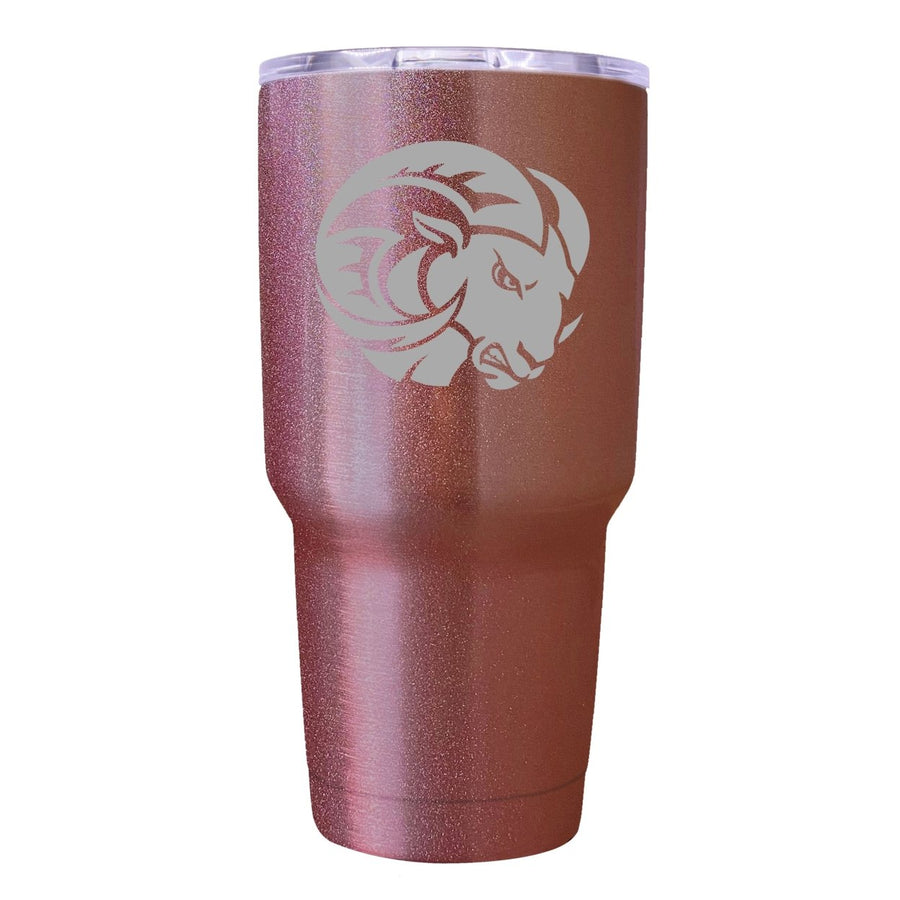 Winston-Salem State Premium Laser Engraved Tumbler - 24oz Stainless Steel Insulated Mug Rose Gold Image 1