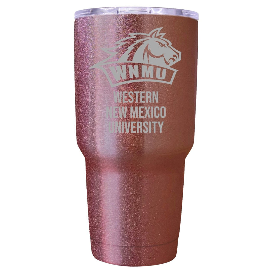 Western Mexico University Premium Laser Engraved Tumbler - 24oz Stainless Steel Insulated Mug Rose Gold Image 1