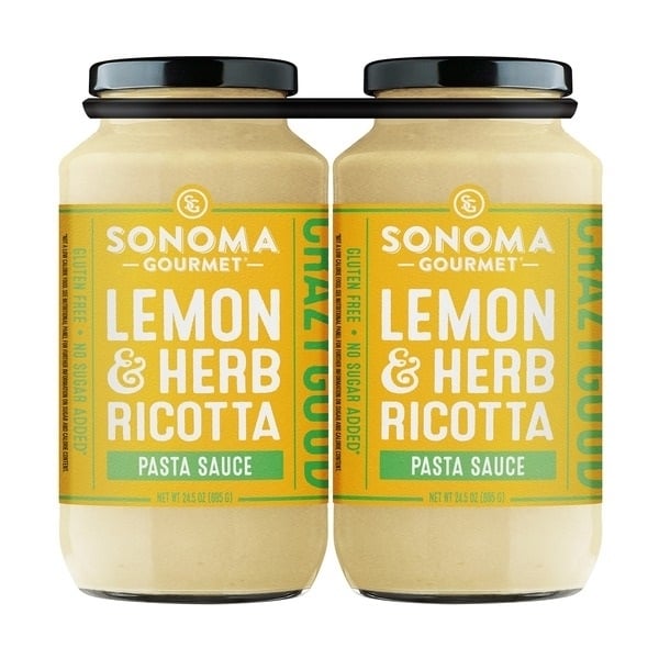 Sonoma Gourmet Lemon and Herb Ricotta Pasta Sauce24.5 Ounce (Pack of 2) Image 1