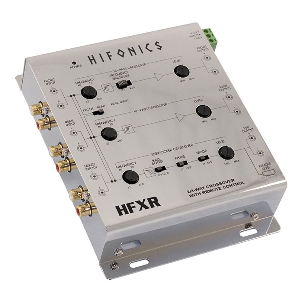 Hifonics HFXR 3-Way Active Crossover With Remote and 8.5 Volt Preamp Output Image 2