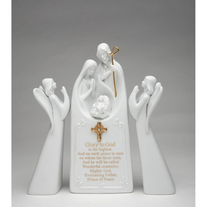 Ceramic Angels Night Light Holy Family 9.25in Image 3