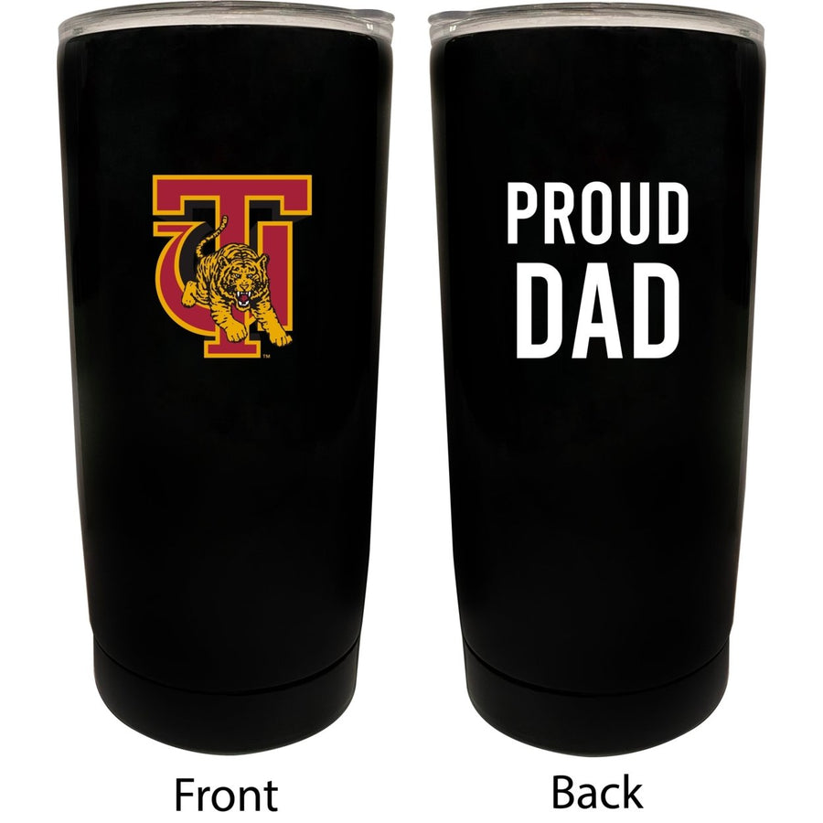 Tuskegee University NCAA Insulated Tumbler - 16oz Stainless Steel Travel Mug Proud Dad Design Black Image 1