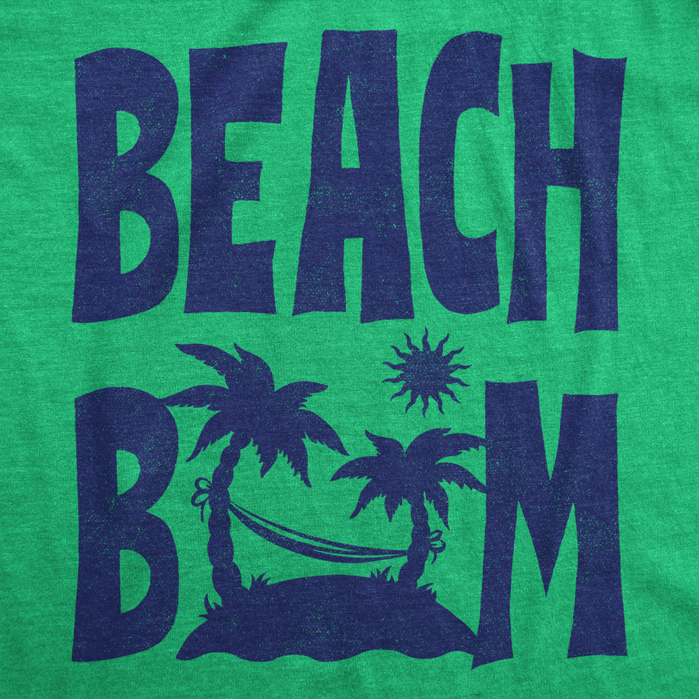 Mens Beach Bum T Shirt Funny Sandy Ocean Shoreline Vacation Lovers Tee For Guys Image 2