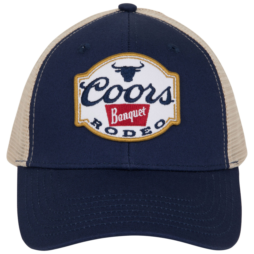 Coors Banquet Rodeo Logo Navy Colorway Adjustable Trucker Hat Image 2