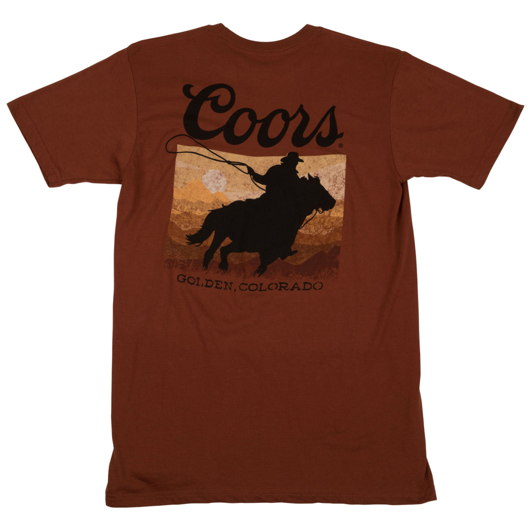 Coors Sunset Rider Front and Back Print T-Shirt Image 4