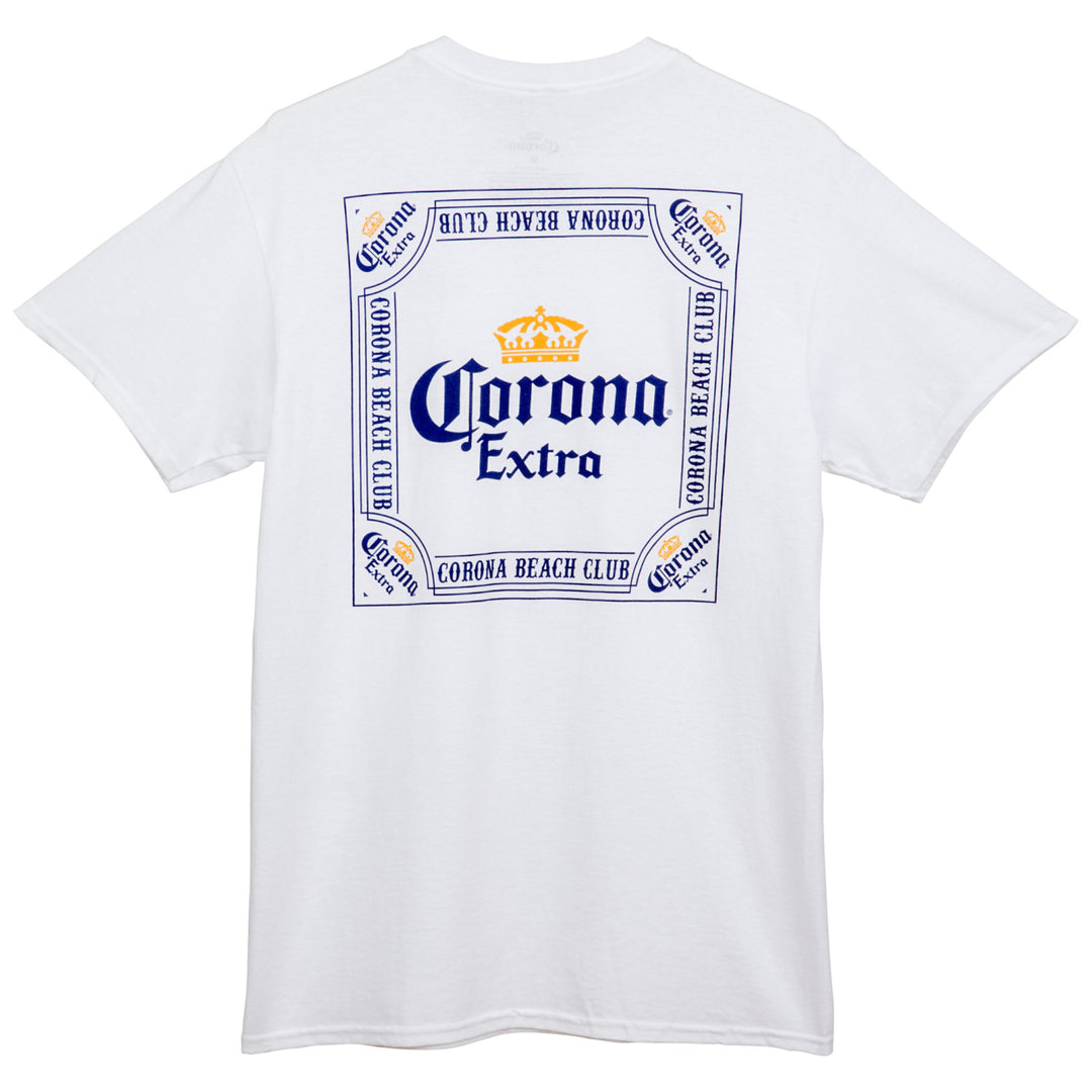 Corona Extra Beach Club Front and Back Print T-Shirt Image 4