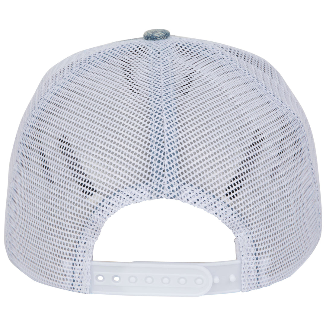Corona Extra Label Patch Distressed Light Denim Adjustable Hat Image 4