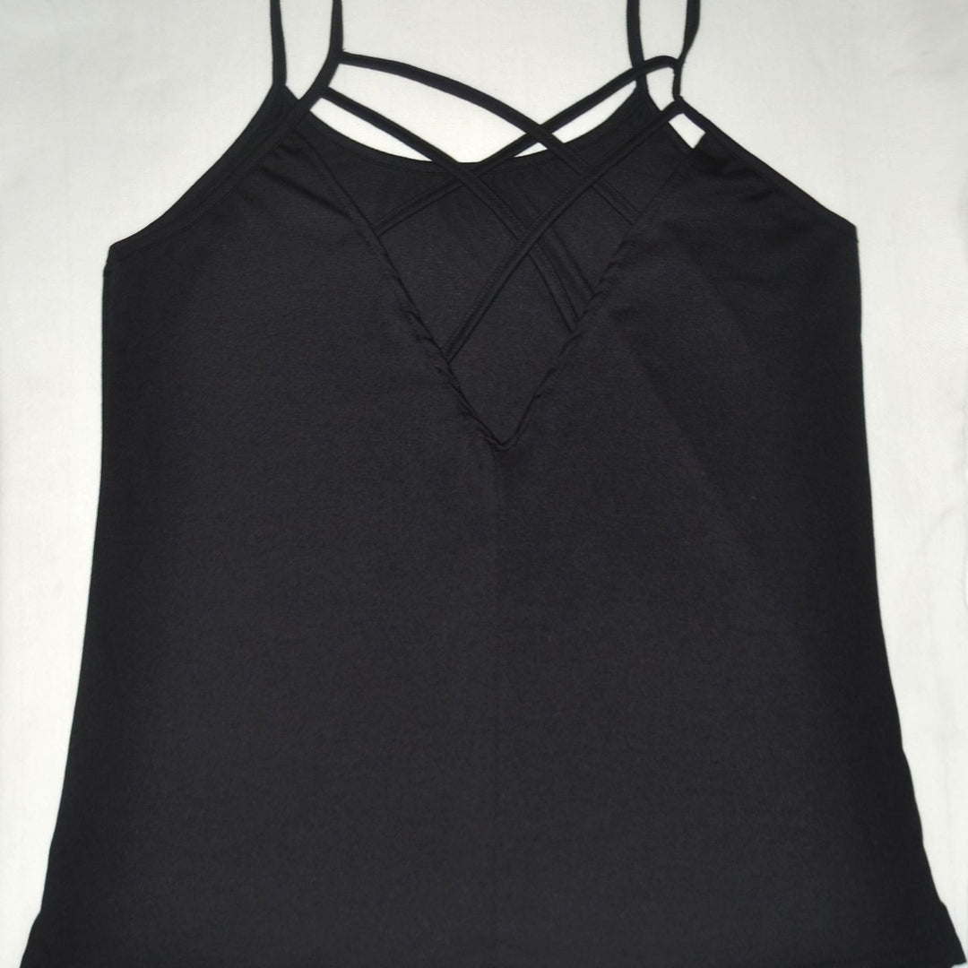 Comfy Casual Stylish Top with Criss-Cross Back Design Image 4