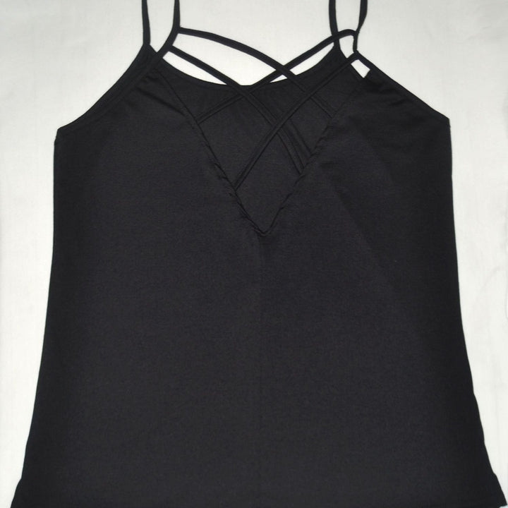 Comfy Casual Stylish Top with Criss-Cross Back Design Image 4