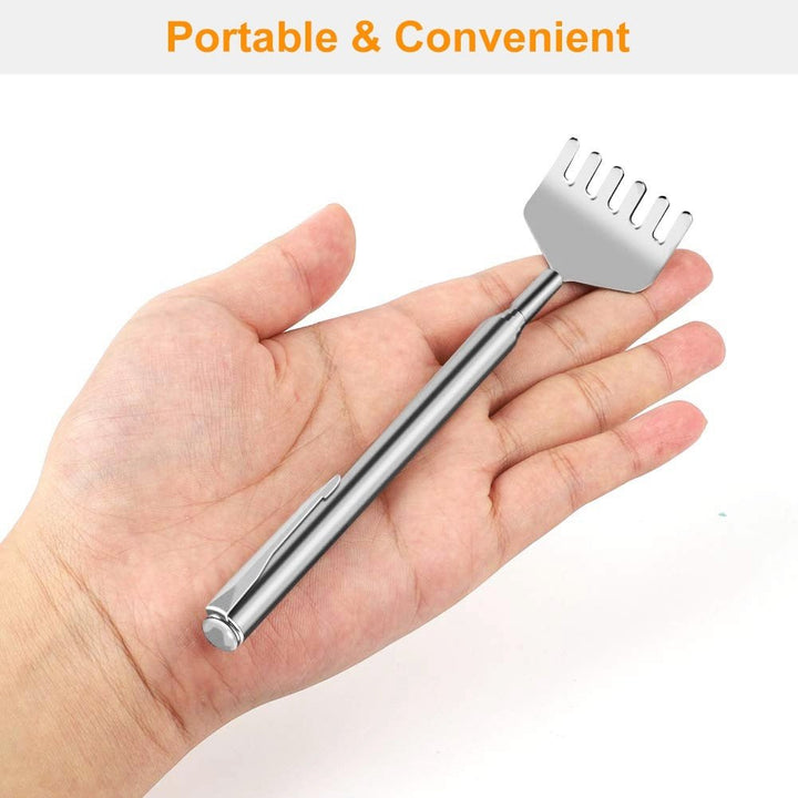 3Pcs 20in Telescopic Back Scratcher Stainless Steel Extendable Bear Eagle Claw Massager Image 4