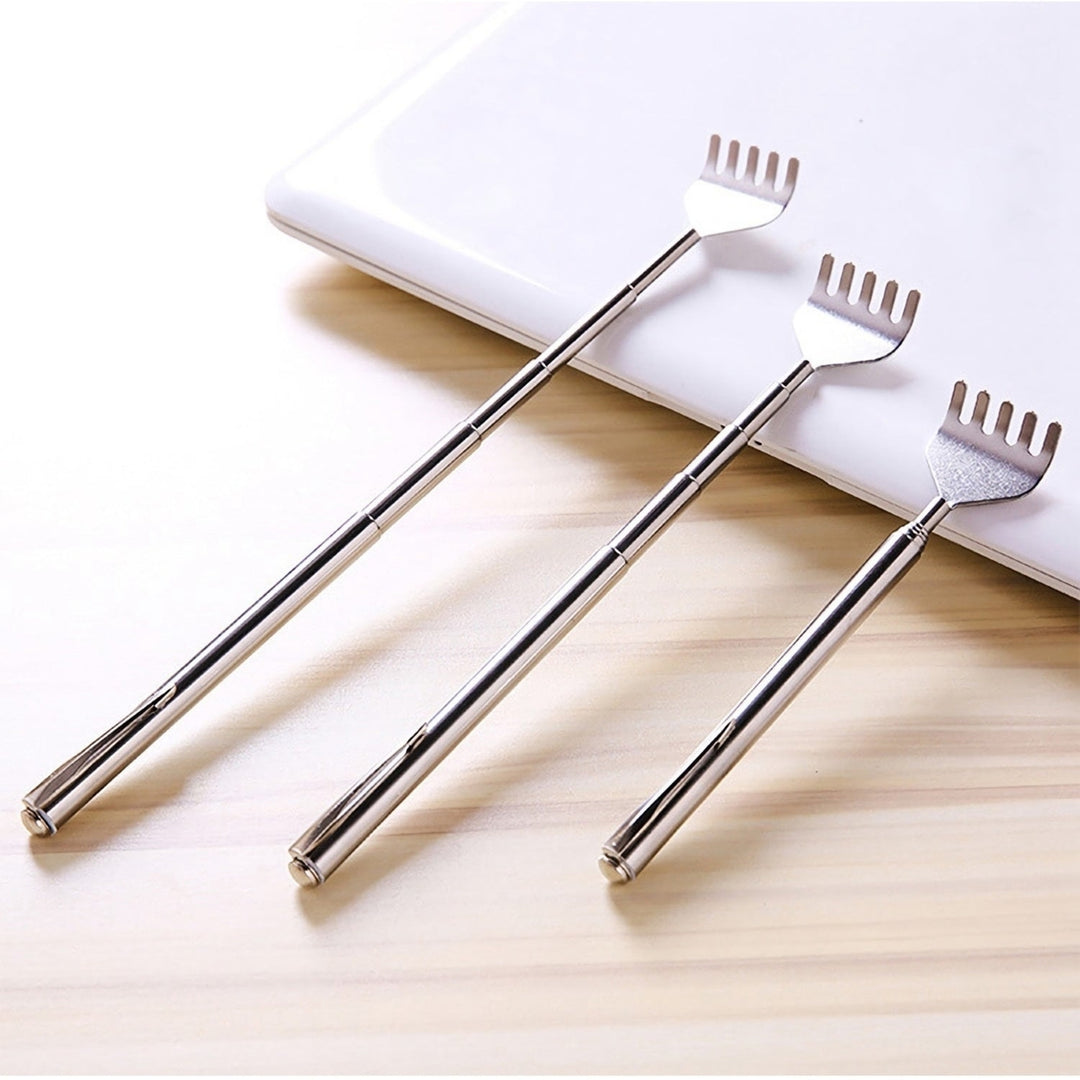 3Pcs 20in Telescopic Back Scratcher Stainless Steel Extendable Bear Eagle Claw Massager Image 7