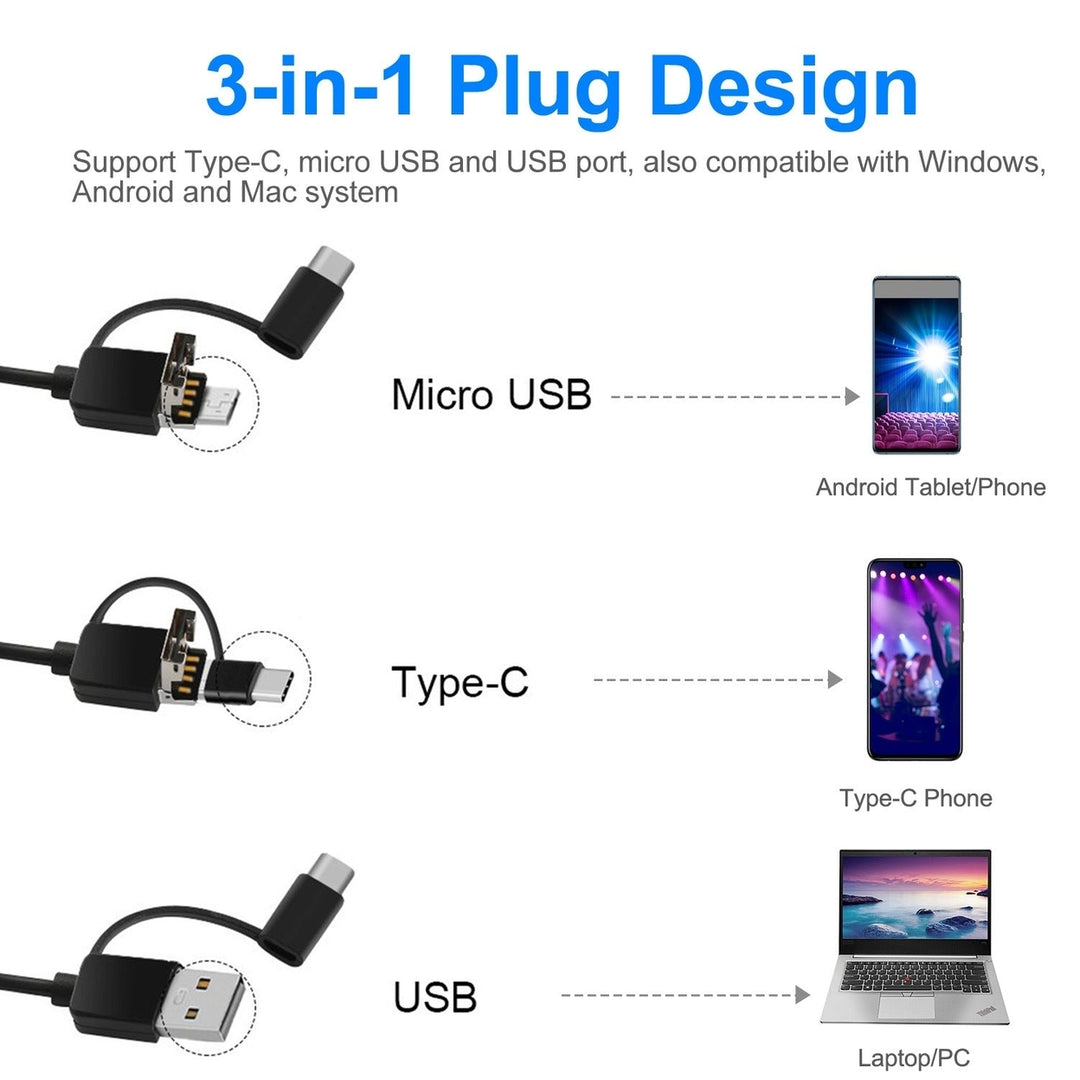 Ear Endoscope Otoscope Visual Earpick Ear Cleaning Camera Ear Wax Removal Tool IP67 Waterproof Image 4