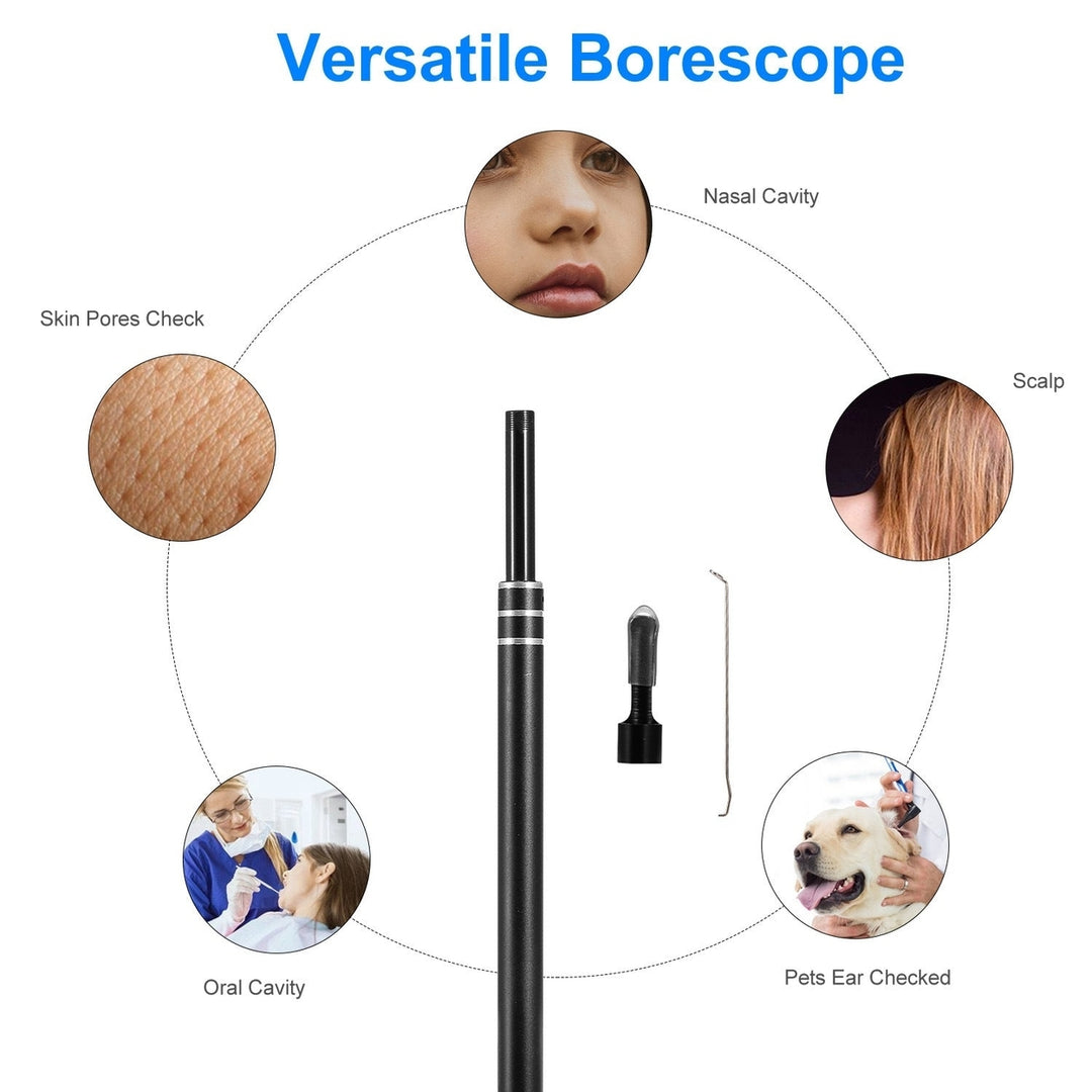 Ear Endoscope Otoscope Visual Earpick Ear Cleaning Camera Ear Wax Removal Tool IP67 Waterproof Image 7