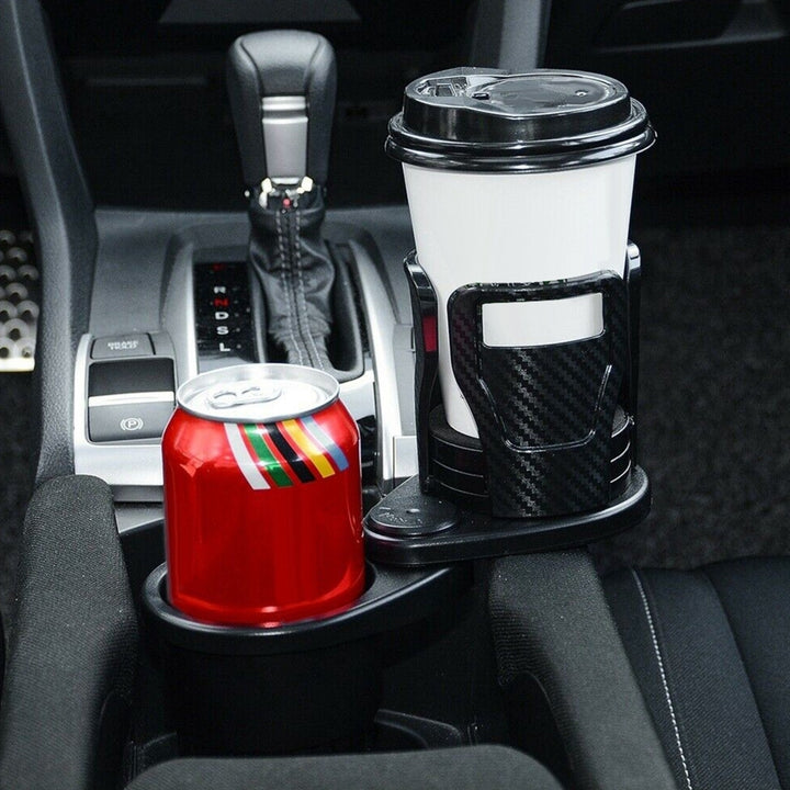 2 In 1 Car Cup Holder Extender Adapter 360 Rotating Dual Cup Mount Organizer Holder For Most 20 oz Up To 5.9in Coffee Image 8