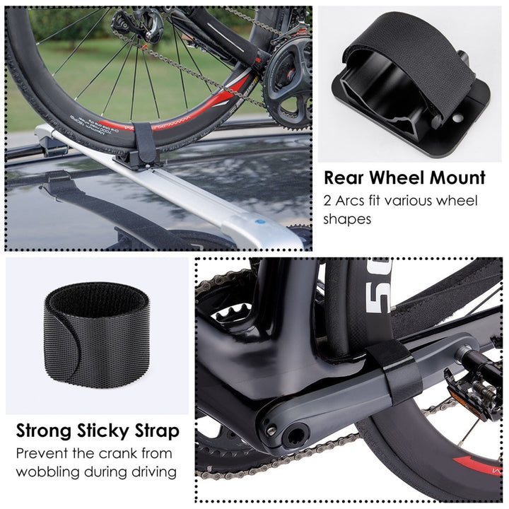 Bike Block Fork Mount Bicycle Mount Carrier Rack for Car Roof Rack Quick Release Fork Block Mount Aluminum Alloy Image 3