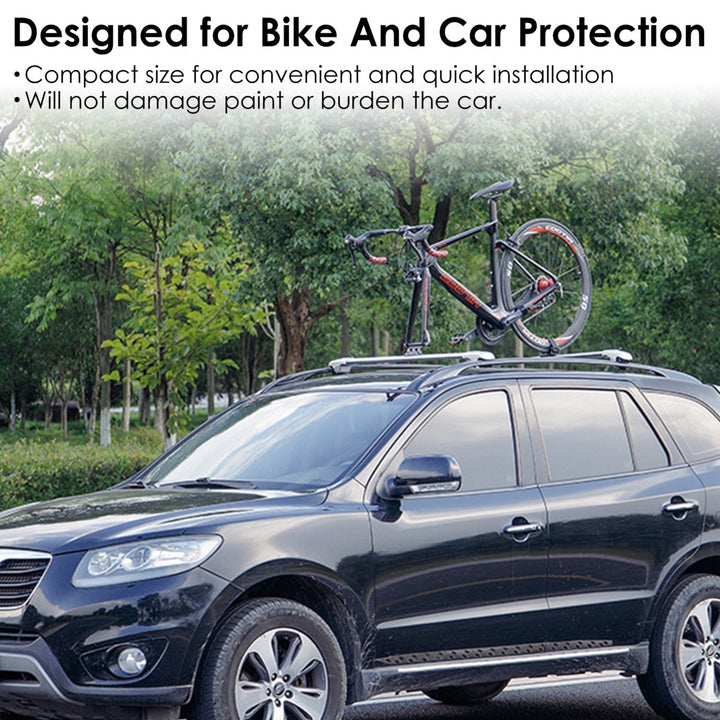 Bike Block Fork Mount Bicycle Mount Carrier Rack for Car Roof Rack Quick Release Fork Block Mount Aluminum Alloy Image 4