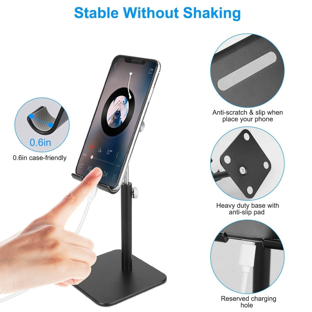 Adjustable Cell Phone Tablet Stand Desktop Holder Mount Bracket Dock Fit for iPad Kindle iPhone Aluminum Alloy Image 6