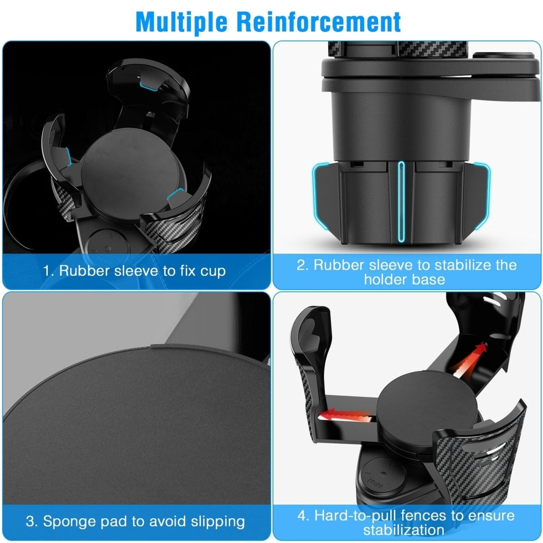 Universal Car Cup Mount Holder Expander with Adjustable Base Multifunctional Auto Drink Beverage Cup Holder Adapter Image 3