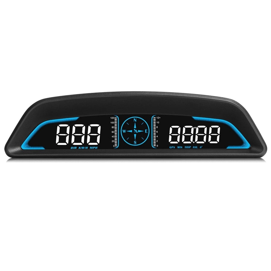 Universal Car HUD GPS Head up Display Speedometer Odometer with Acceleration Time Compass Altitude Driving Distance Over Image 1