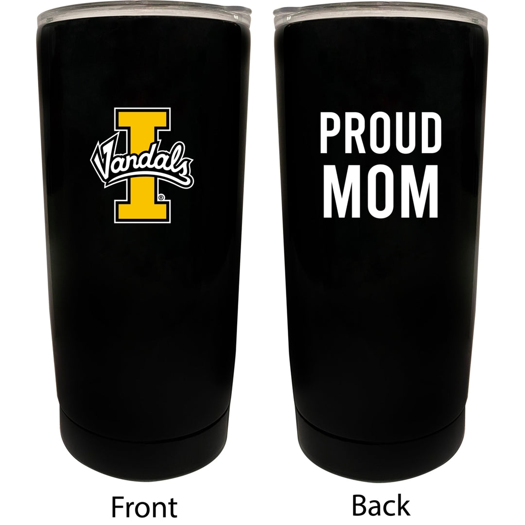 Idaho Vandals NCAA Insulated Tumbler - 16oz Stainless Steel Travel Mug Proud Mom Design Black Image 1