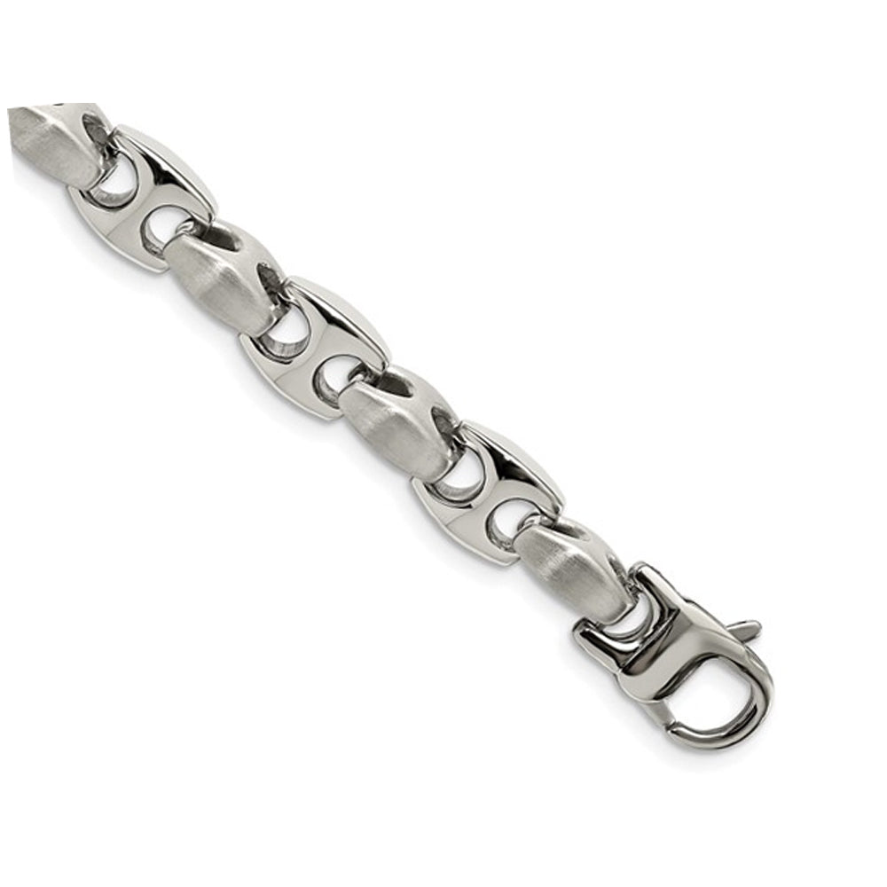 Mens Stainless Steel Bracelet 8.25 Inch Image 3