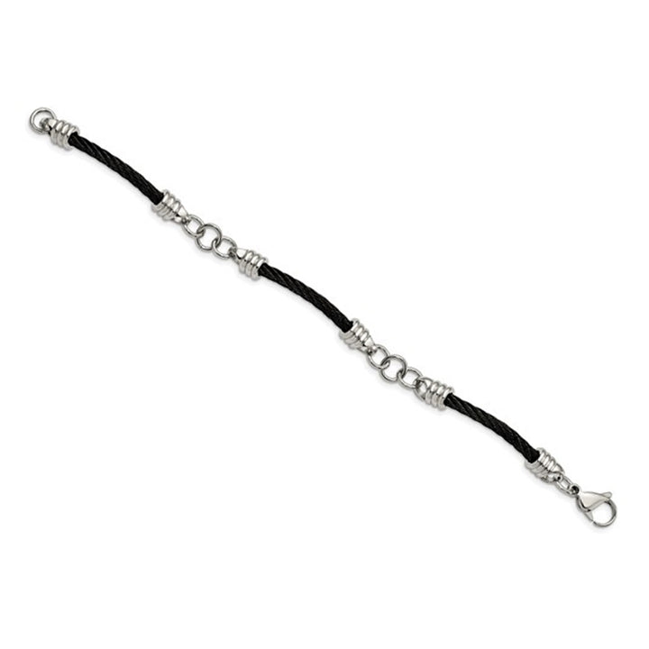 Mens Stainless Steel Bracelet (9 Inch) Image 3