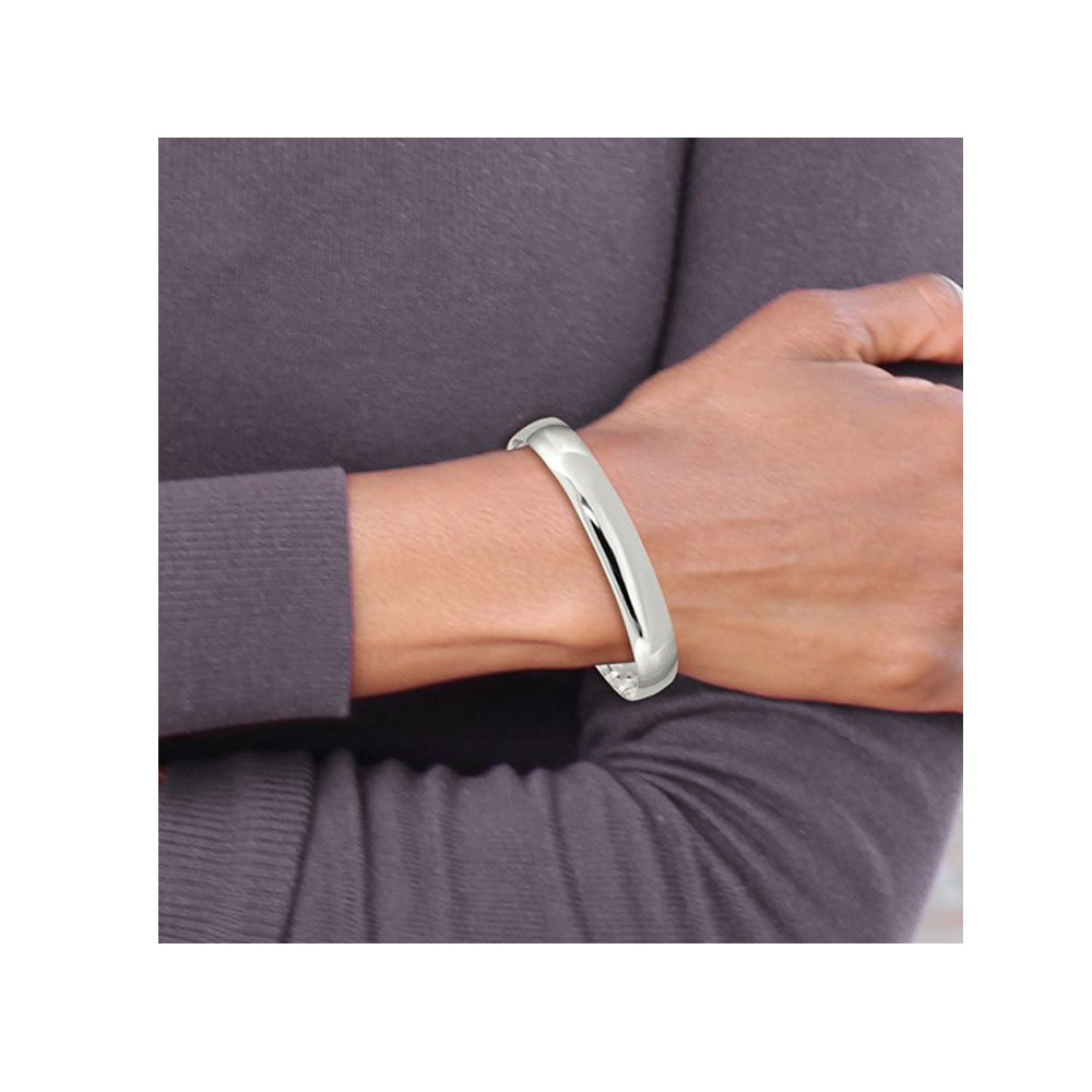 Sterling Silver Slip-On Bangle Bracelet (9.75mm) Image 3