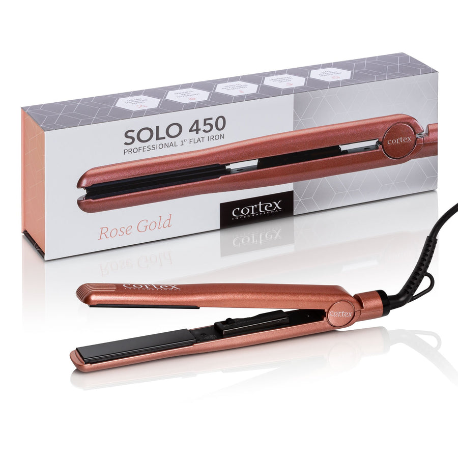 SOLO 450 Professional 1 Inch Flat Iron Ceramic Plates Hair Straightener Styler Image 1