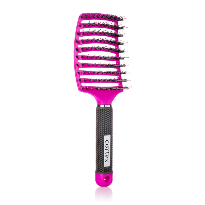 Cortex International Sport Paddle Hair Brush Vented Detangler Teal 3.5" Boar Nylon Image 3