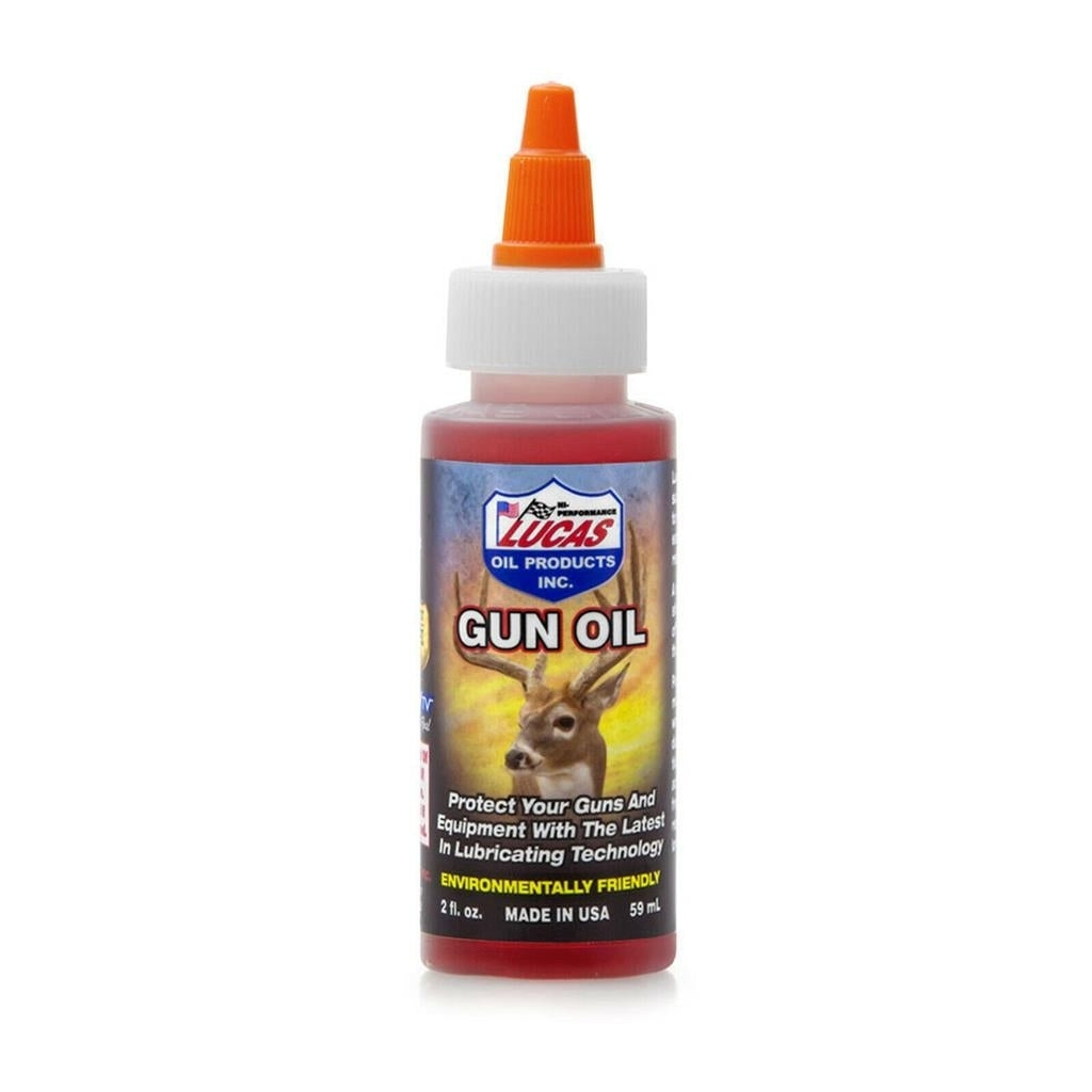 Lucas Gun Oil for Rust ResistanceHigh Heatand All Weather 2oz Bottle Image 1