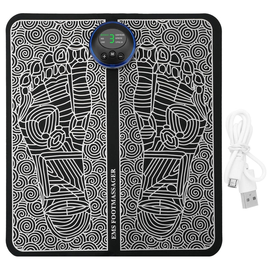 EMS Foot Massage Pad Electric Stimulator Massager Unit Rechargeable Leg Reshaping Muscle Pain Relax Image 1