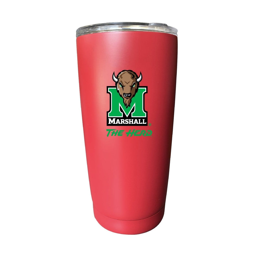 Marshall Thundering Herd NCAA Insulated Tumbler - 16oz Stainless Steel Travel Mug Choose your Color Image 2