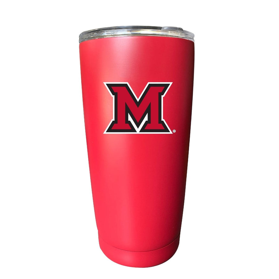 Miami University of Ohio NCAA Insulated Tumbler - 16oz Stainless Steel Travel Mug Red Image 1