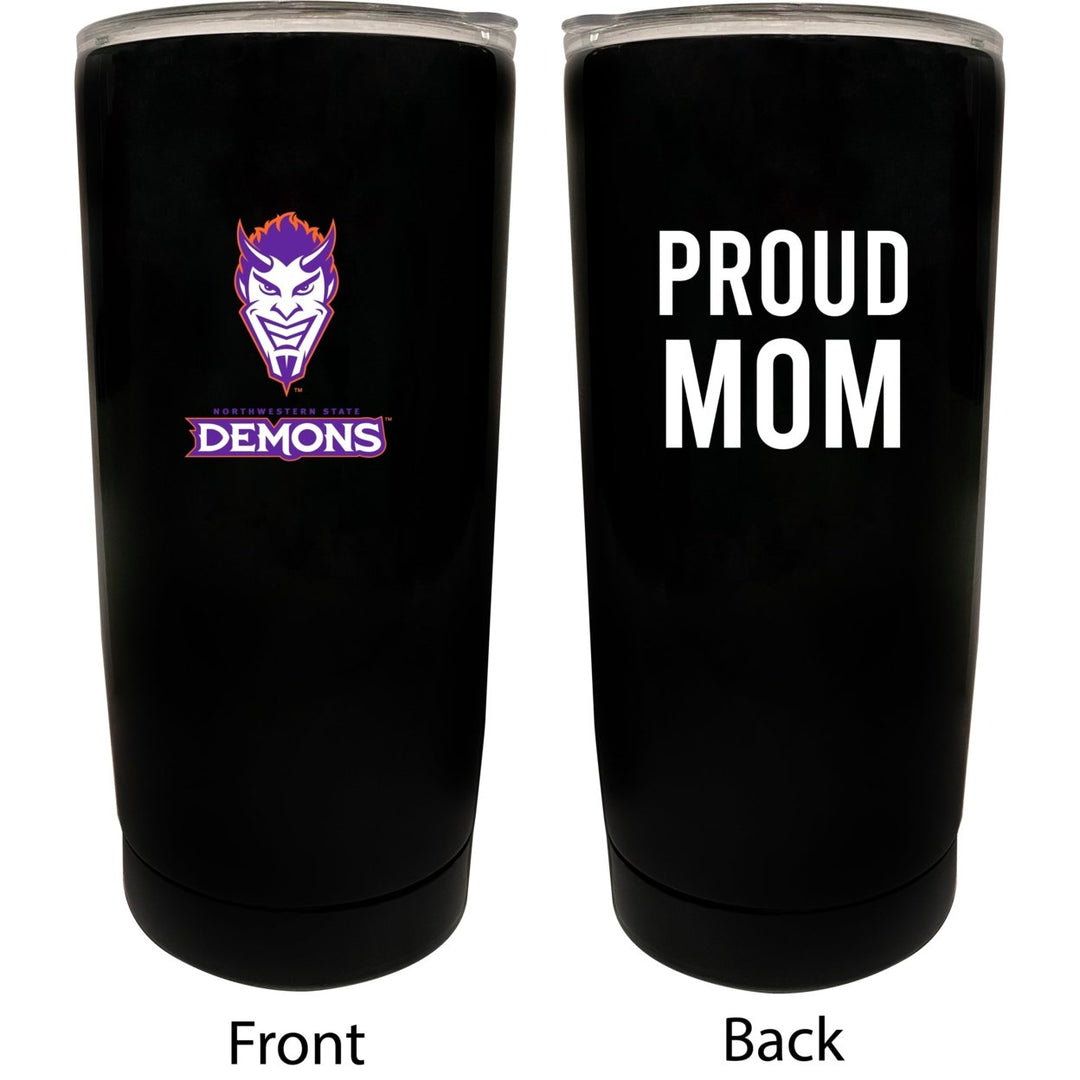 Northwestern State Demons Proud Mom 16 oz Insulated Stainless Steel Tumblers Image 1