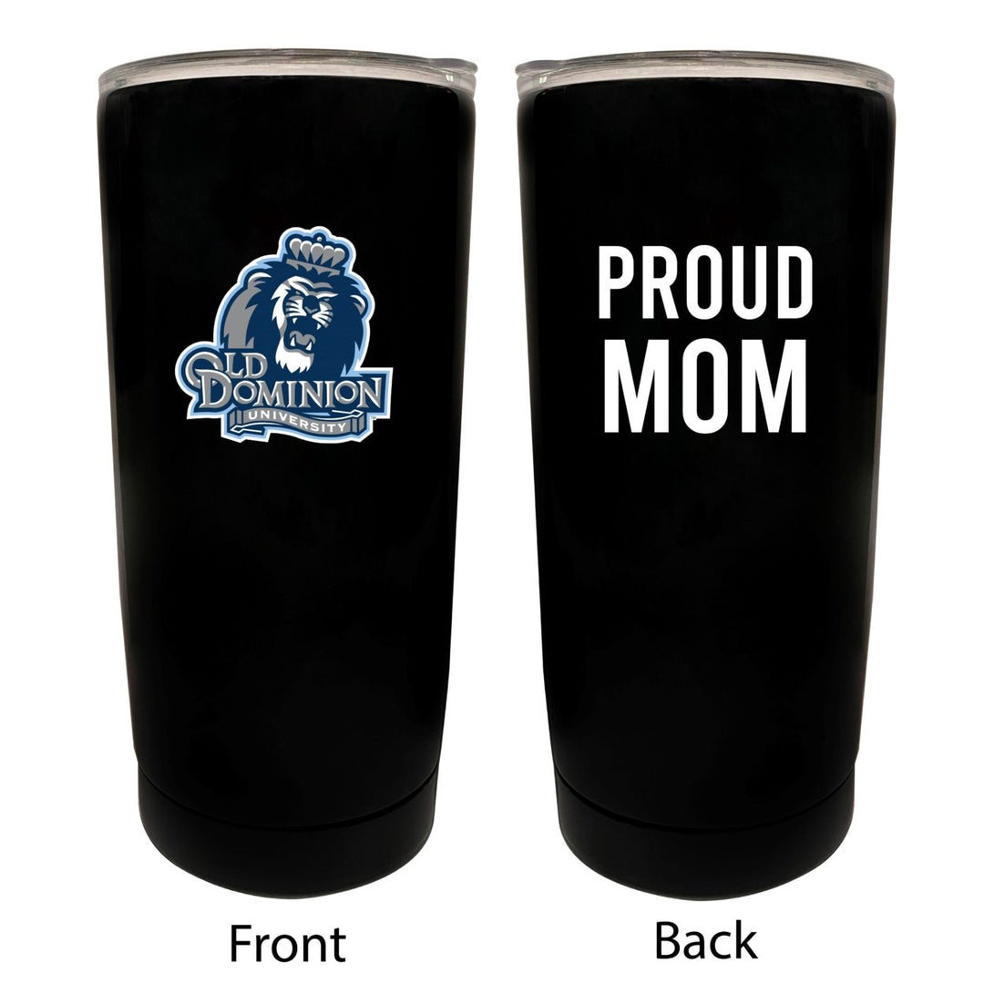 Old Dominion Monarchs NCAA Insulated Tumbler - 16oz Stainless Steel Travel Mug Proud Mom Design Black Image 1