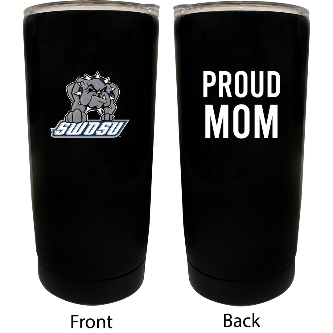 Southwestern Oklahoma State University NCAA Insulated Tumbler - 16oz Stainless Steel Travel Mug Proud Mom Design Black Image 1