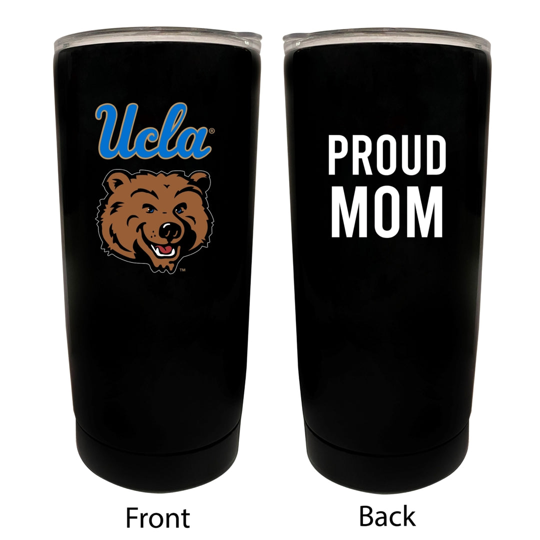 UCLA Bruins NCAA Insulated Tumbler - 16oz Stainless Steel Travel Mug Proud Mom Design Black Image 1