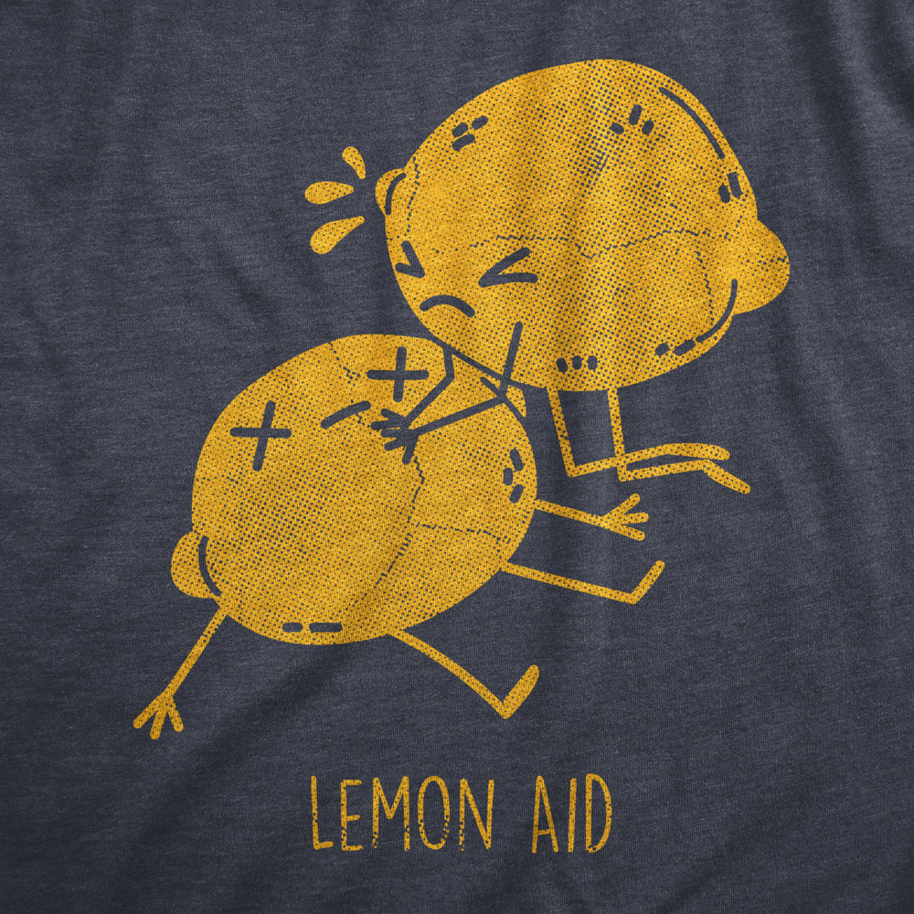 Womens Lemon Aid T Shirt Funny First Aid Lemons CPR Joke Tee For Ladies Image 2