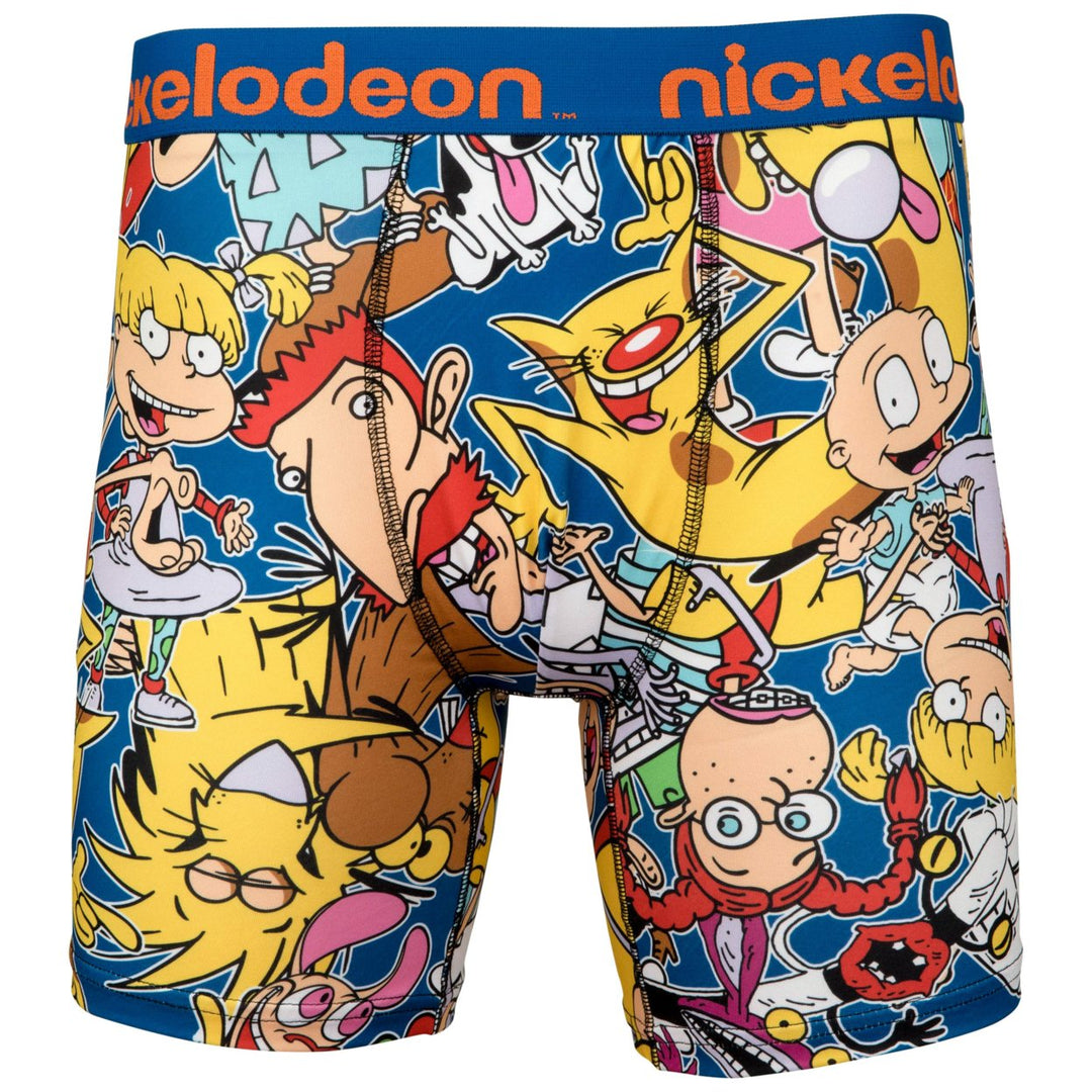 Nickelodeon Rewind 90s Cartoons Collage Boxer Briefs Image 1