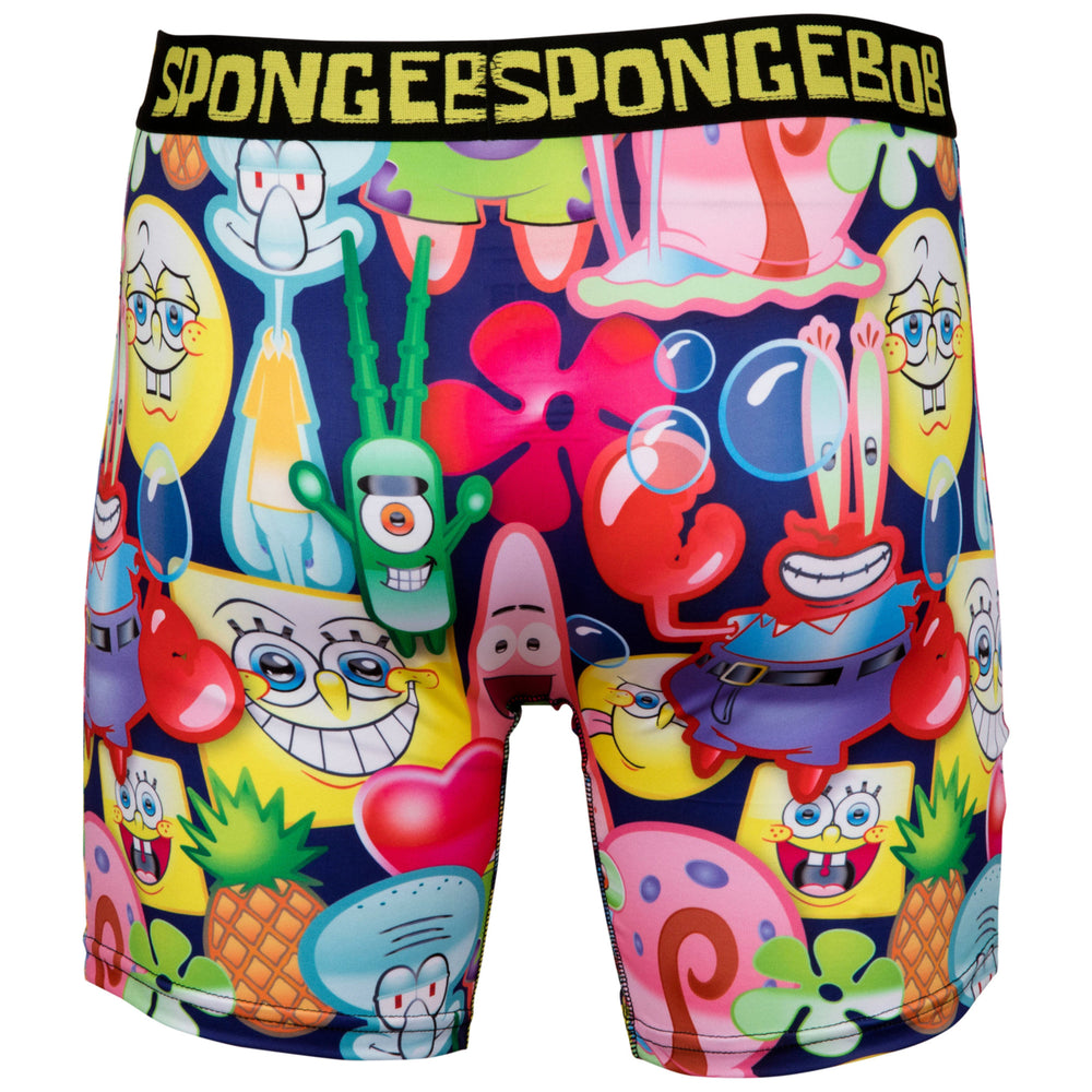 SpongeBob SquarePants Bubble Party Collage Boxer Briefs Image 2