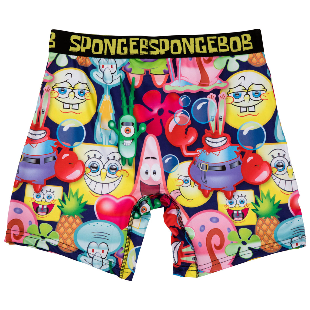 SpongeBob SquarePants Bubble Party Collage Boxer Briefs Image 4